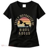 Easily Distracted By Birds And Dogs I Like Heart Bird Dog Women's T-Shirt thumb 0