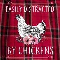 Easily Distracted By Chickens For Chicken Lovers Funny Men's Flannel Plaid Pajama Pants thumb 2