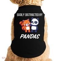 Easily Distracted By Pandas Cute Red Panda And Panda Doggie Tank thumb 0
