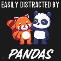 Easily Distracted By Pandas Cute Red Panda And Panda Kids Long Sleeve Shirt thumb 2