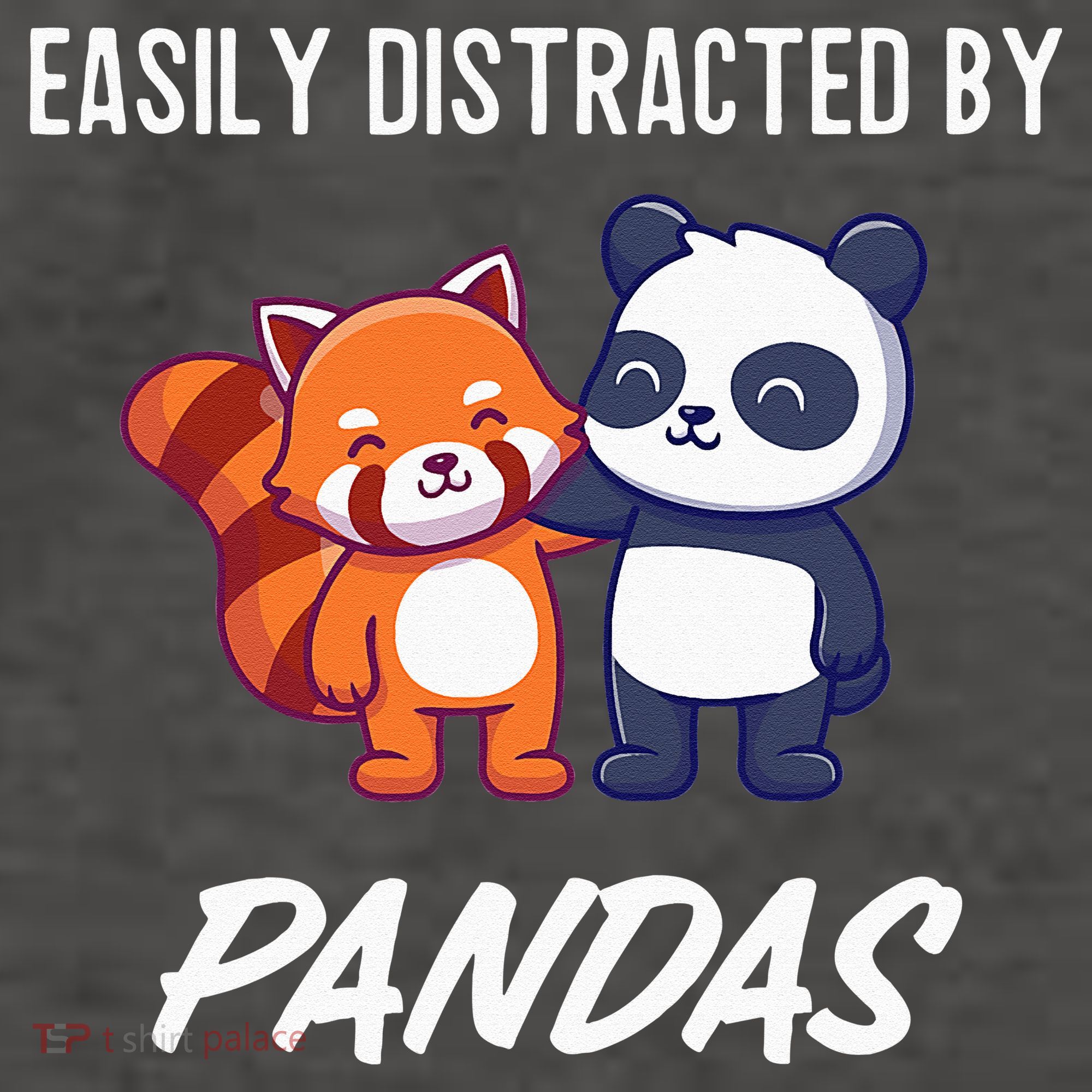 Easily Distracted By Pandas Cute Red Panda And Panda Vector Backpack