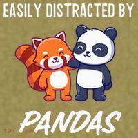 Easily Distracted By Pandas Cute Red Panda And Panda Garment-Dyed Women's Muscle Tee thumb 6