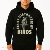 Easily Distracted By Birds Hoodie thumb 2