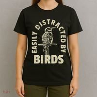 Easily Distracted By Birds T-Shirt thumb 4