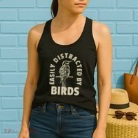 Easily Distracted By Birds Women's Tank Top thumb 2