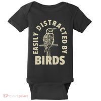 Easily Distracted By Birds Baby Bodysuit thumb 0