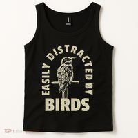 Easily Distracted By Birds Tank Top thumb 2