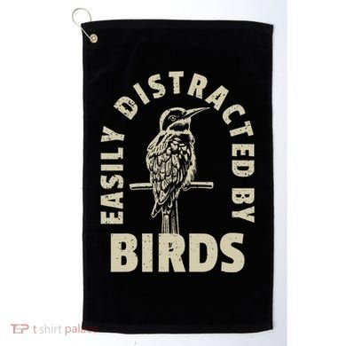 Easily Distracted By Birds Golf Towel