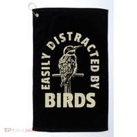 Easily Distracted By Birds Golf Towel thumb 0