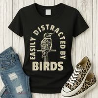 Easily Distracted By Birds Women's T-Shirt thumb 3