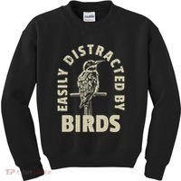 Easily Distracted By Birds Kids Sweatshirt thumb 0