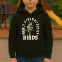 Easily Distracted By Birds Kids Hoodie thumb 3
