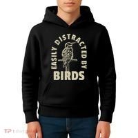 Easily Distracted By Birds Kids Hoodie thumb 4