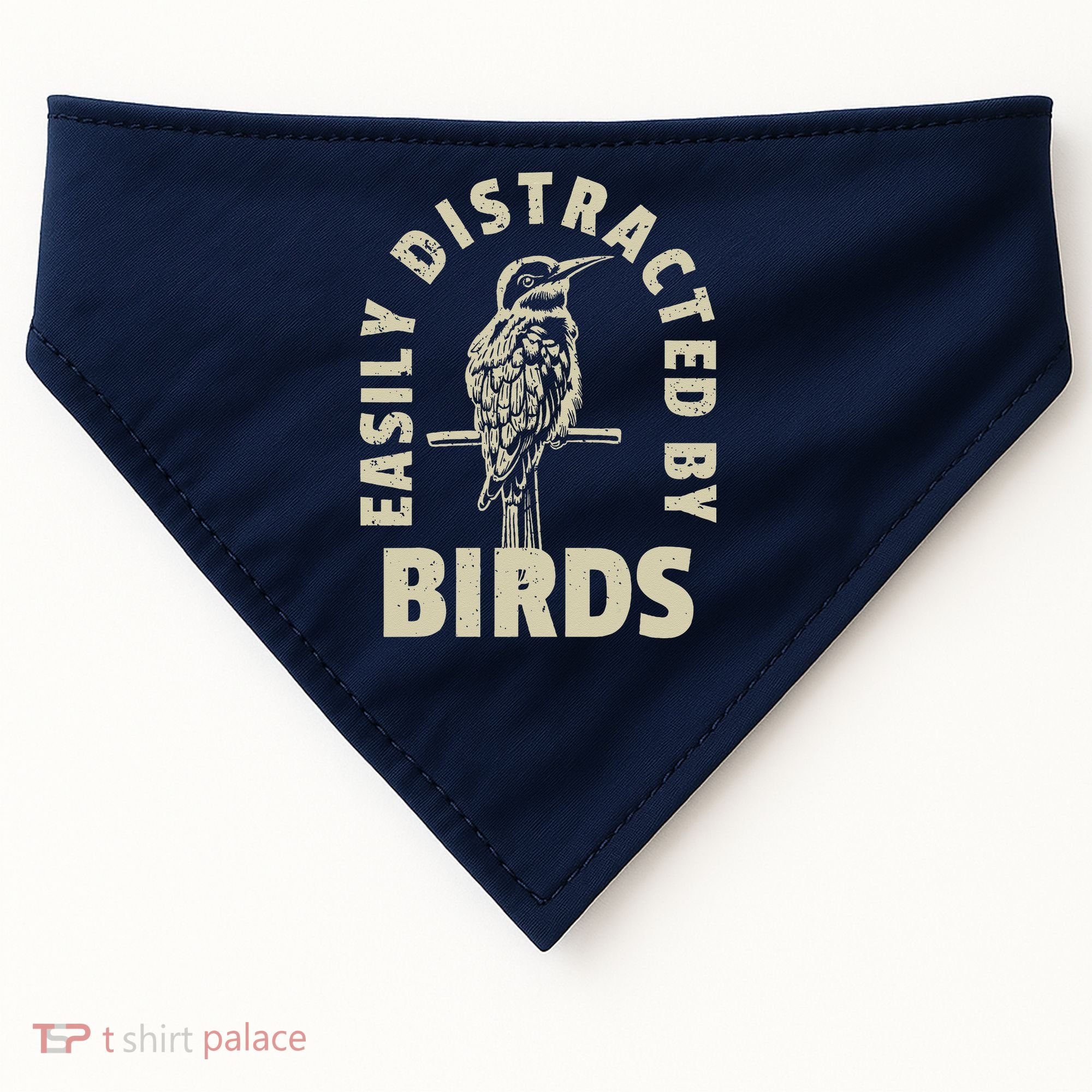 Easily Distracted By Birds USA-Made Doggie Bandana