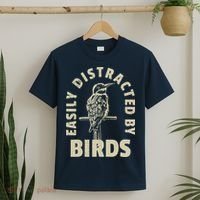Easily Distracted By Birds T-Shirt thumb 2