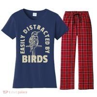 Easily Distracted By Birds Women's Flannel Pajama Set thumb 0