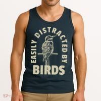 Easily Distracted By Birds Tank Top thumb 3