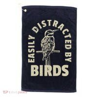 Easily Distracted By Birds Golf Towel thumb 0