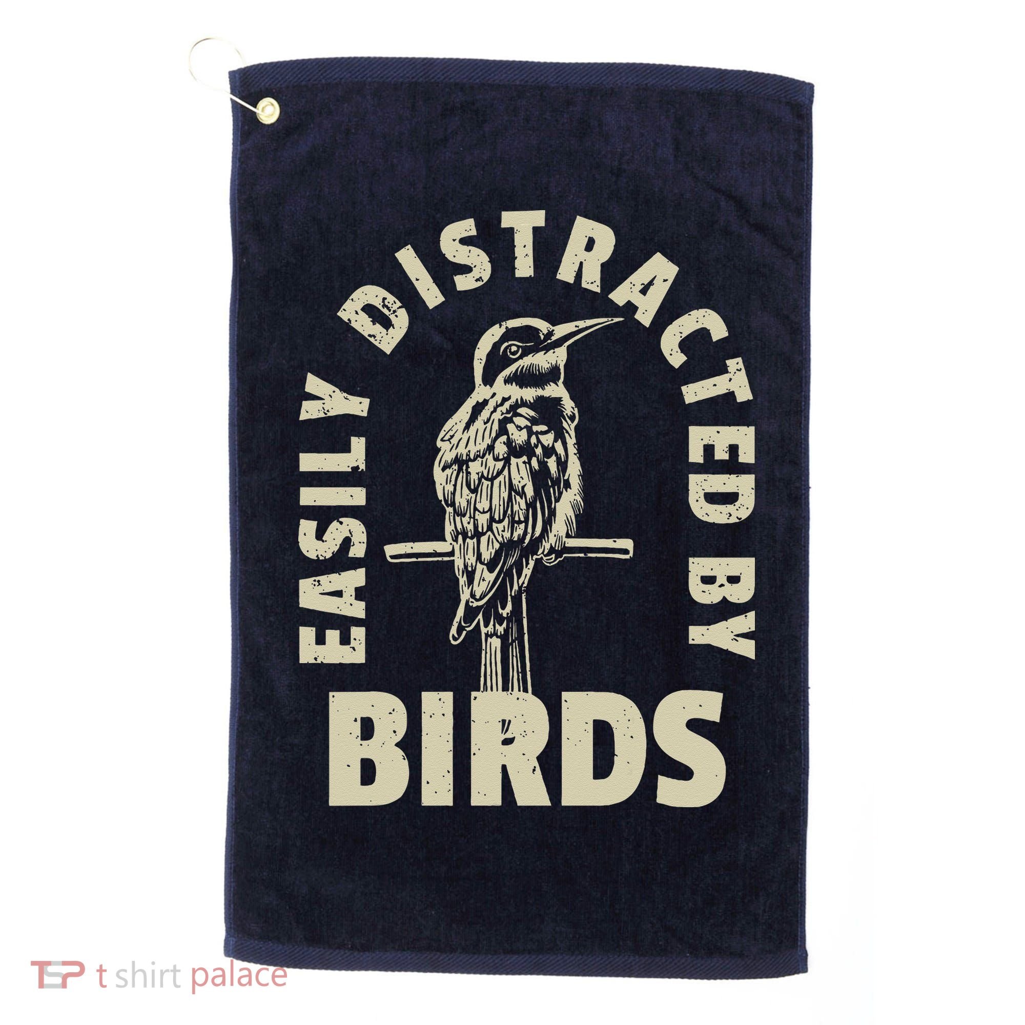 Easily Distracted By Birds Golf Towel