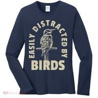 Easily Distracted By Birds Women's Long Sleeve Shirt thumb 0