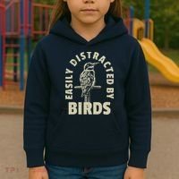 Easily Distracted By Birds Kids Hoodie thumb 3