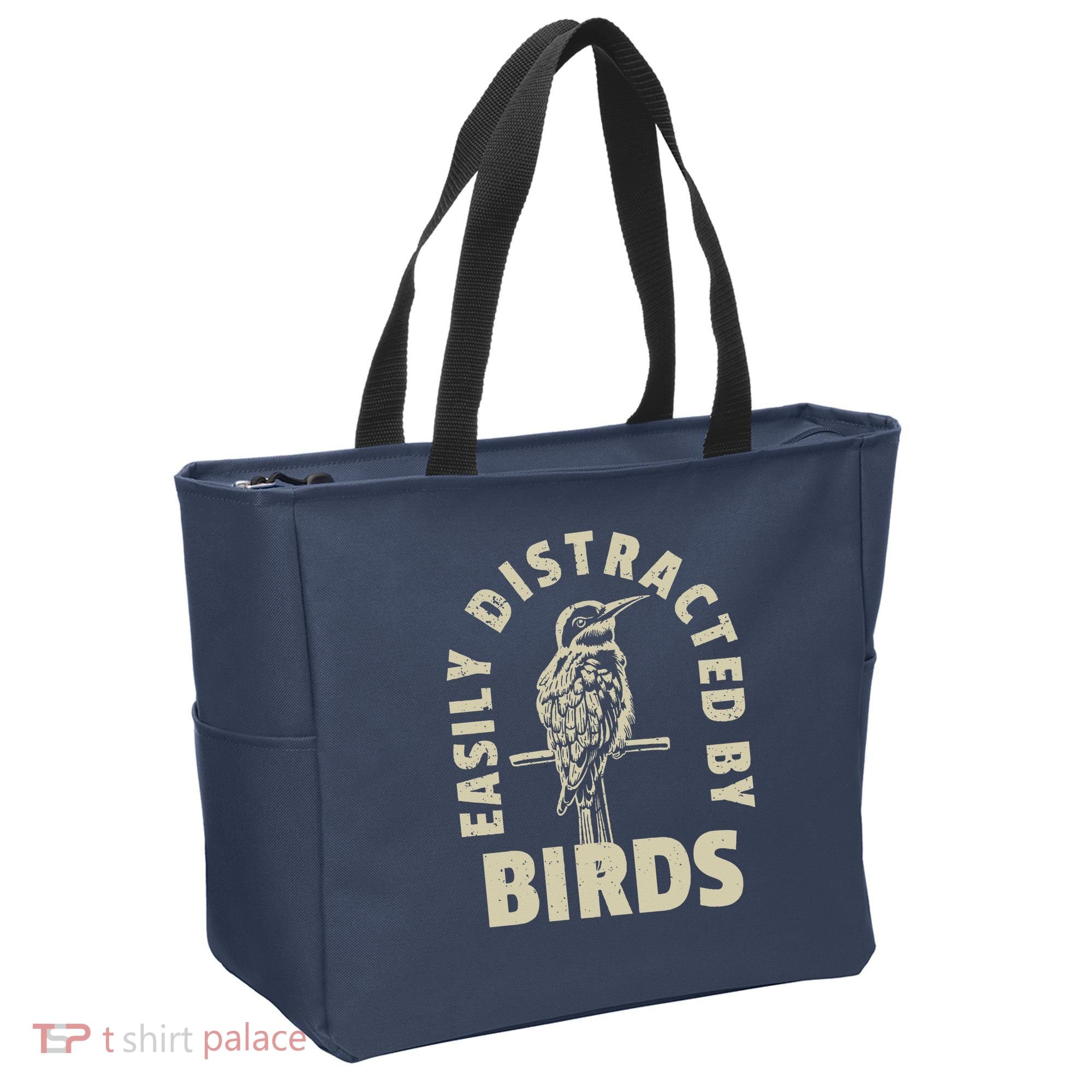 Easily Distracted By Birds Tote Bag