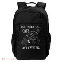 Easily Distracted By Cats Crystals Boho Spiritual Wiccan Backpack thumb 0