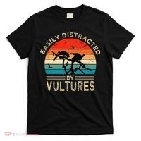 Easily Distracted By Vultures Vintage Funny Vulture T-Shirt thumb 0
