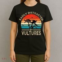 Easily Distracted By Vultures Vintage Funny Vulture T-Shirt thumb 4