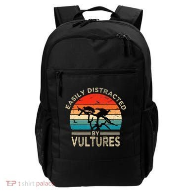Easily Distracted By Vultures Vintage Funny Vulture Backpack
