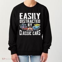 Easily Distracted By Classic Cars Women's Sweatshirt thumb 0