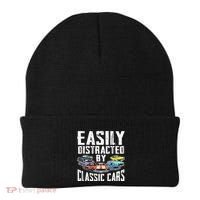 Easily Distracted By Classic Cars Beanie thumb 0