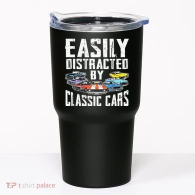 Easily Distracted By Classic Cars Tumbler