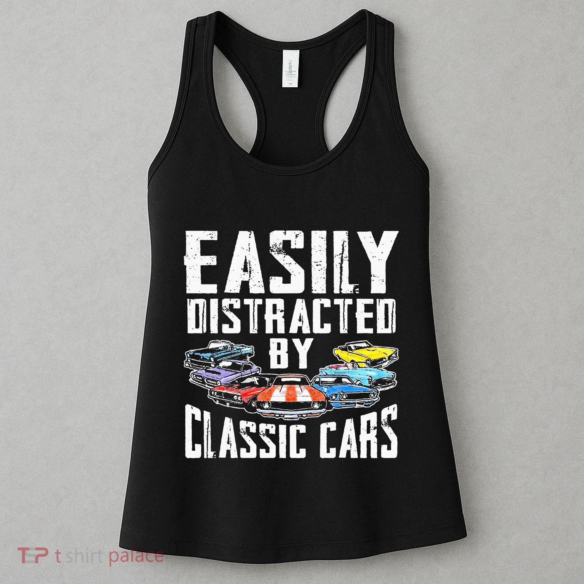 Easily Distracted By Classic Cars Women's Tank Top