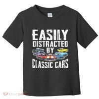 Easily Distracted By Classic Cars Toddler T-Shirt thumb 0