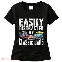 Easily Distracted By Classic Cars Women's T-Shirt thumb 0