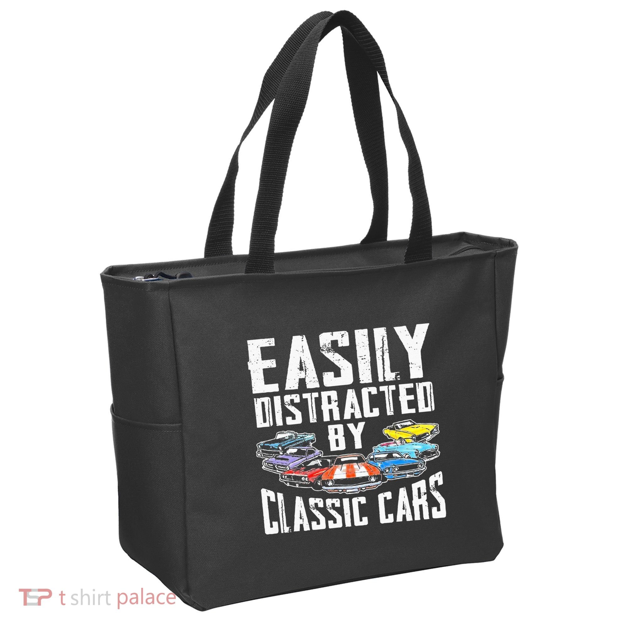 Easily Distracted By Classic Cars Tote Bag