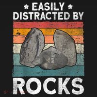 Easily Distracted By Rocks Collector Mineral Retro Geologist Hoodie thumb 7