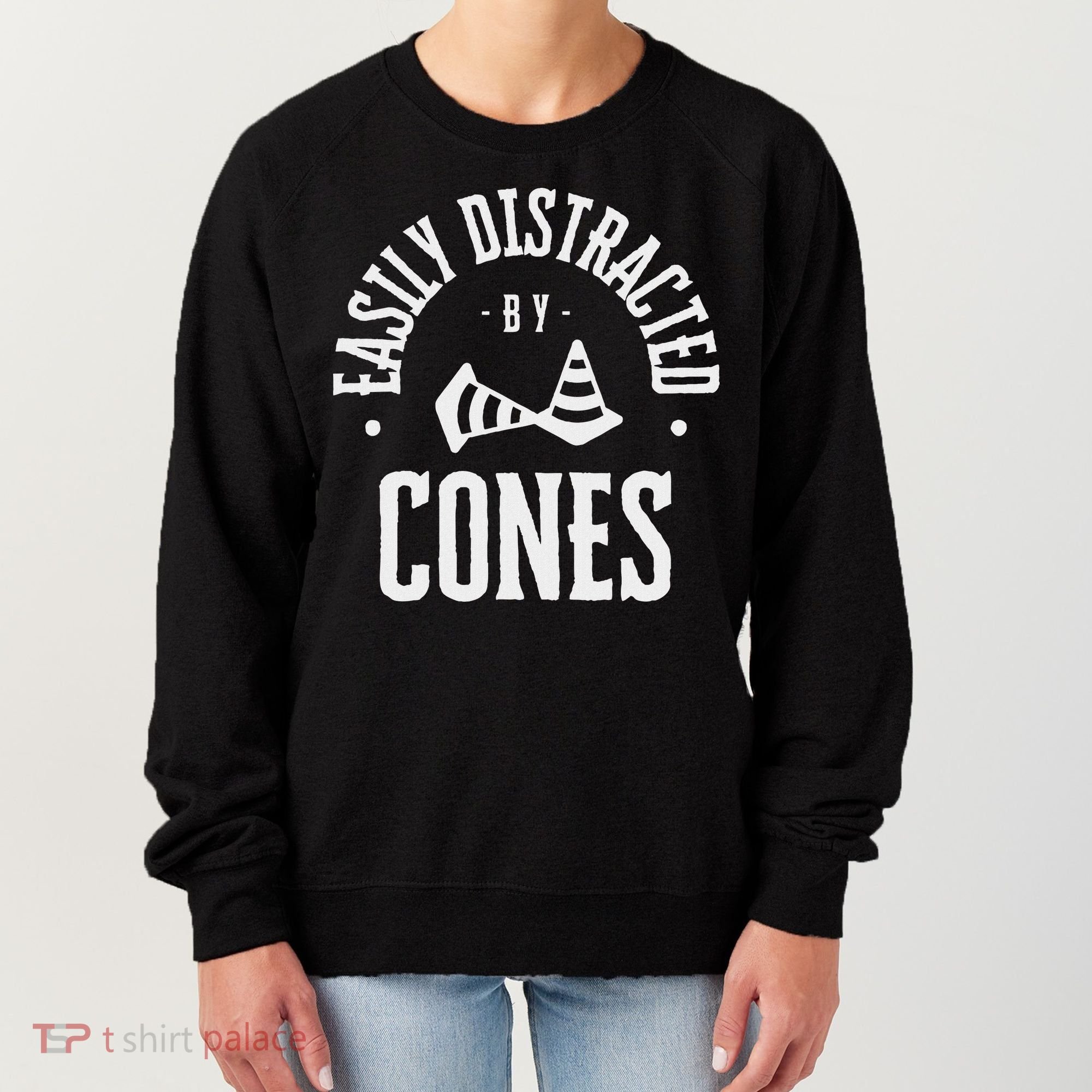 Easily Distracted By Cones – Funny Autox Autocross Racing Women's Sweatshirt