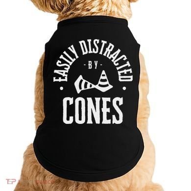 Easily Distracted By Cones – Funny Autox Autocross Racing Doggie Tank