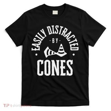 Easily Distracted By Cones – Funny Autox Autocross Racing T-Shirt
