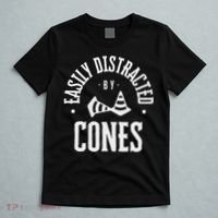 Easily Distracted By Cones – Funny Autox Autocross Racing T-Shirt thumb 5