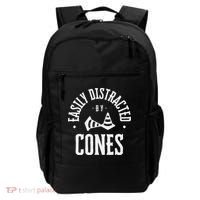 Easily Distracted By Cones – Funny Autox Autocross Racing Backpack thumb 0