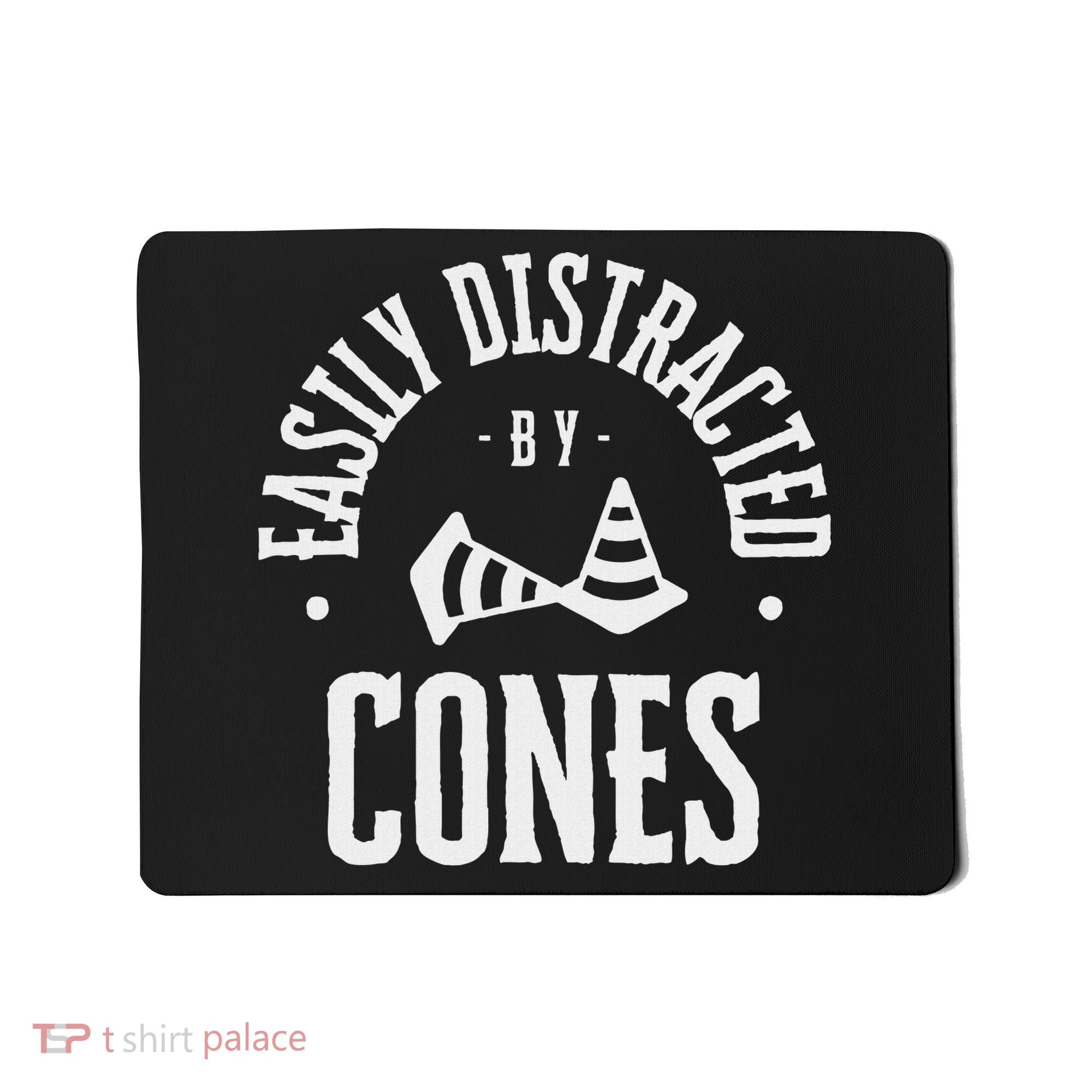 Easily Distracted By Cones – Funny Autox Autocross Racing Mousepad
