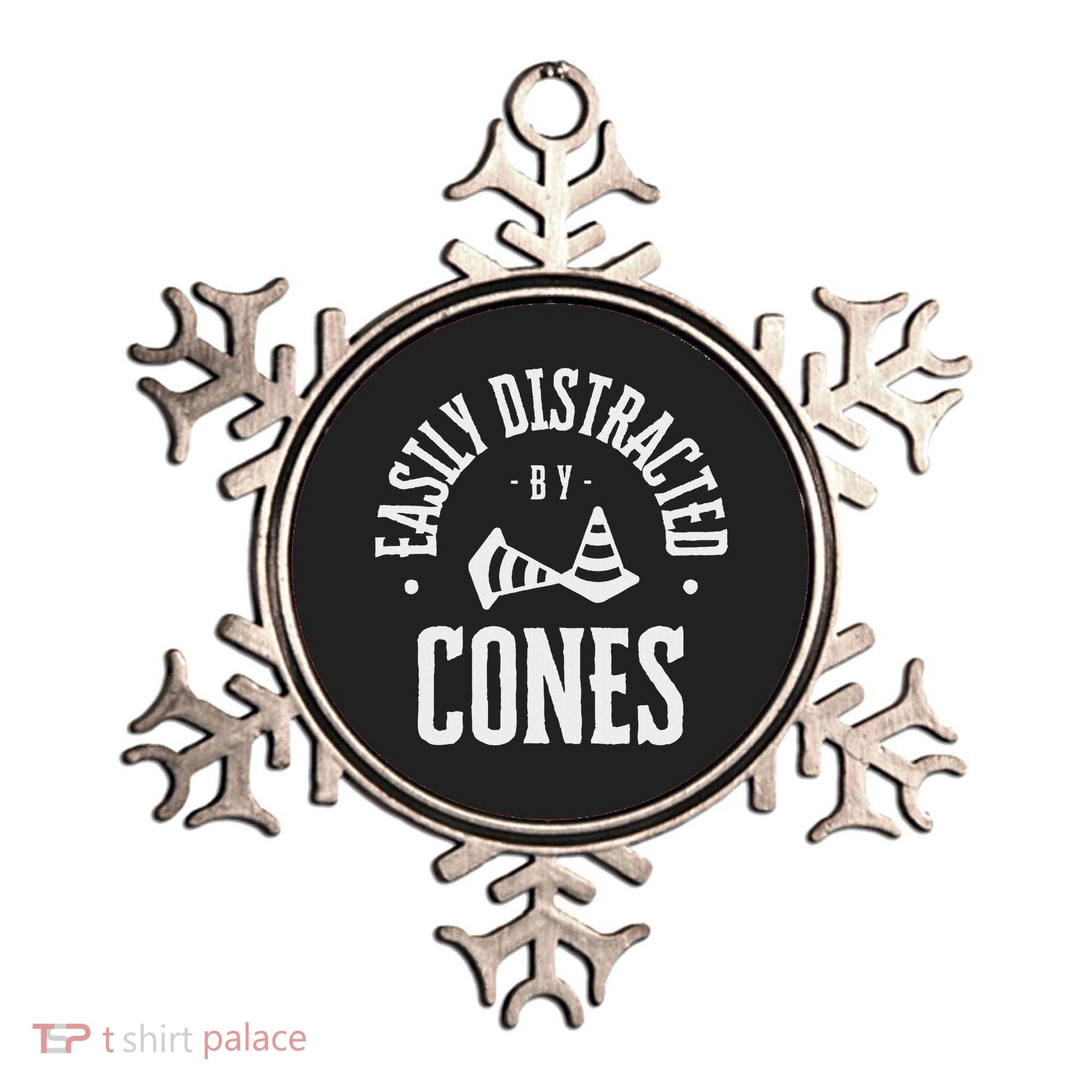 Easily Distracted By Cones – Funny Autox Autocross Racing Ornament