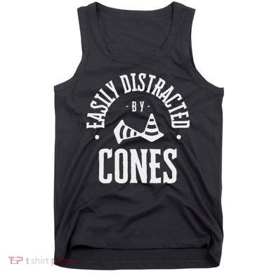 Easily Distracted By Cones – Funny Autox Autocross Racing Tank Top