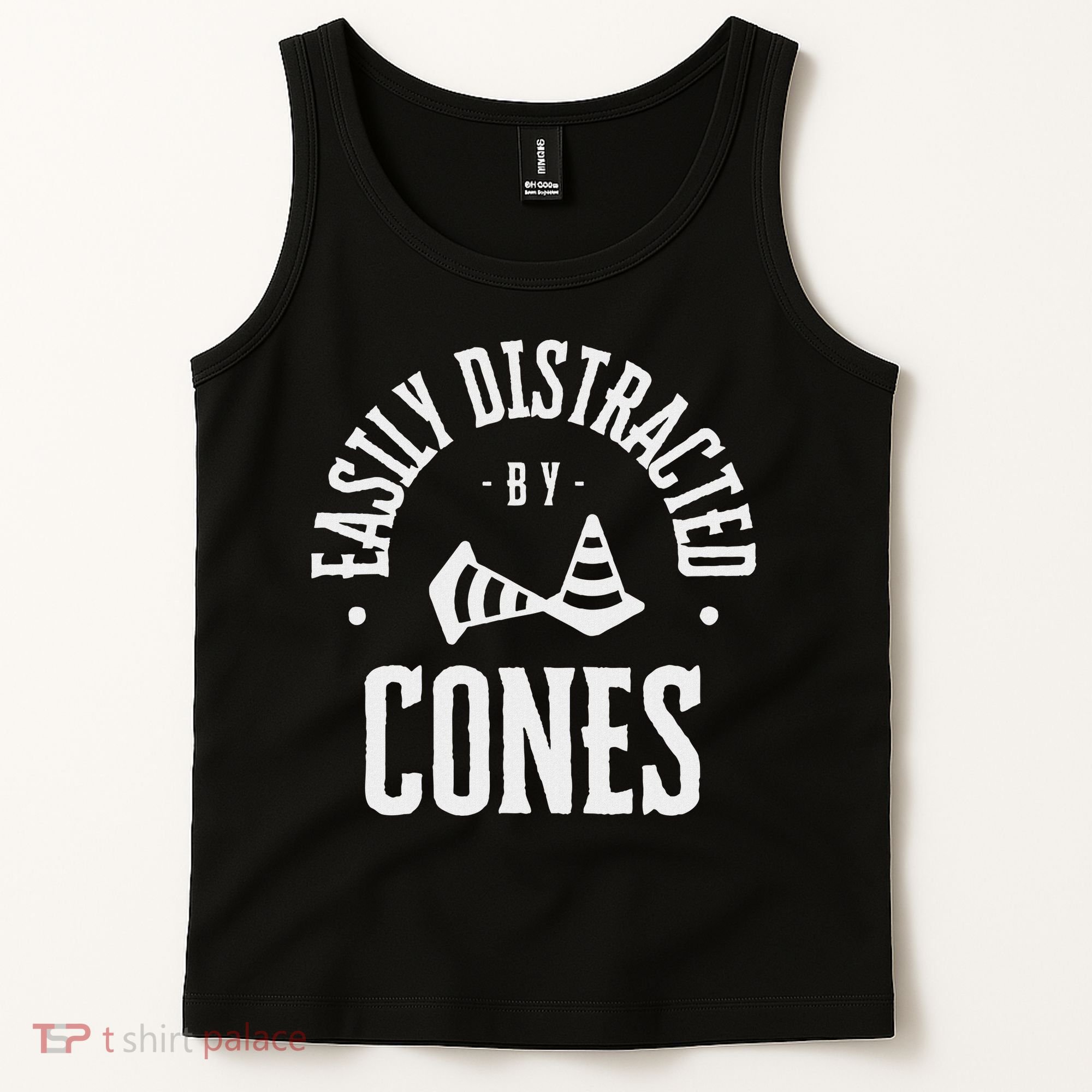 Easily Distracted By Cones – Funny Autox Autocross Racing Tank Top