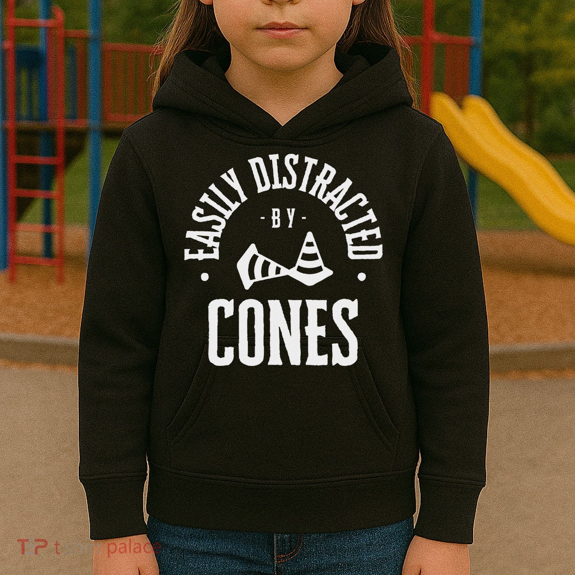Easily Distracted By Cones – Funny Autox Autocross Racing Kids Hoodie