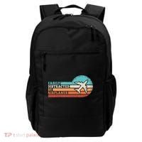 Easily Distracted By Airplanes Funny Pilot Aviation Backpack thumb 0