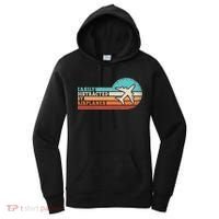 Easily Distracted By Airplanes Funny Pilot Aviation Women's Hoodie thumb 0